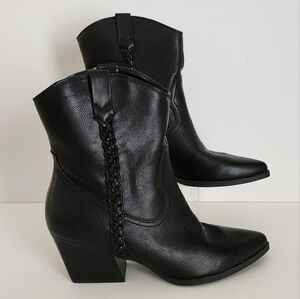 Dolce Vita Kellar Black Festival Cowgirl Western Boots Size 10